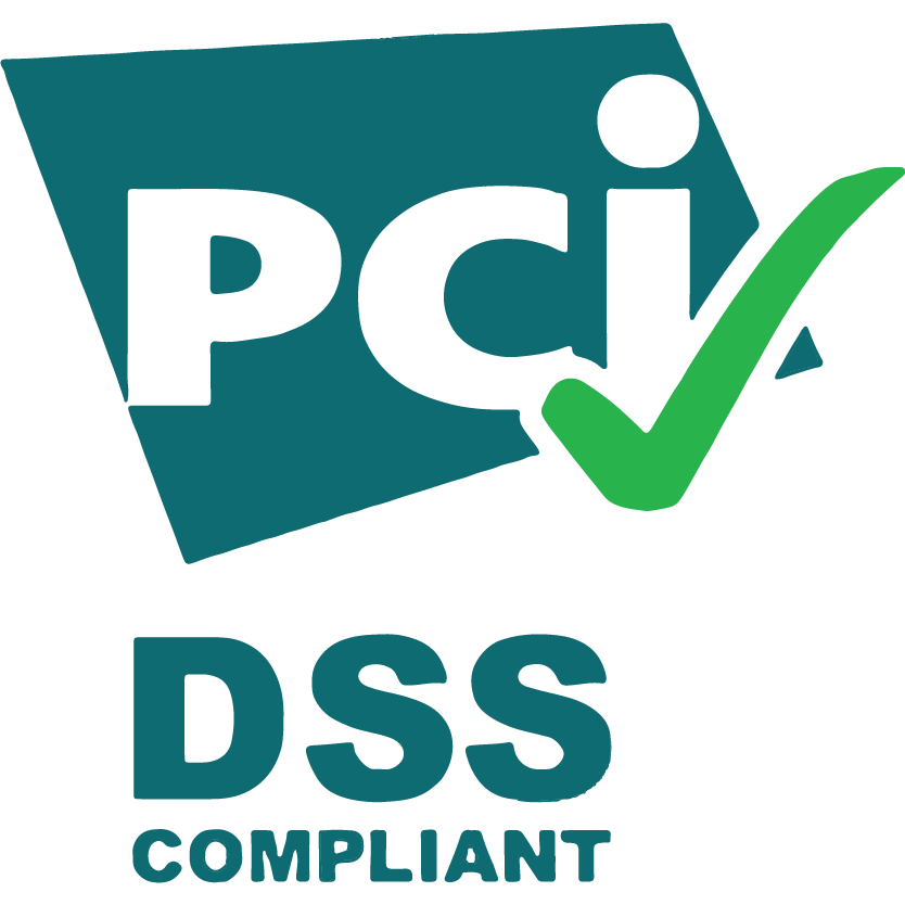 PCI DSS compliant stacked logo transparent