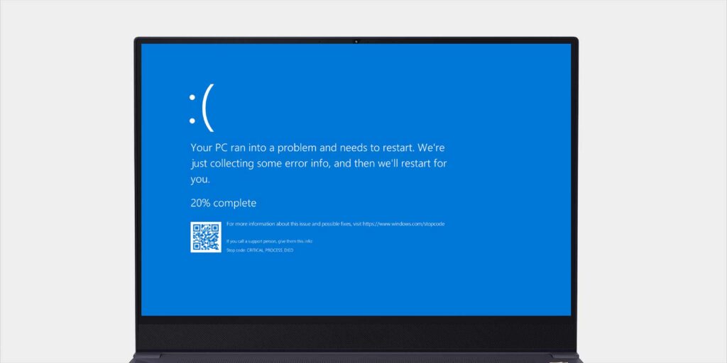 Microsoft windows blue screen issue