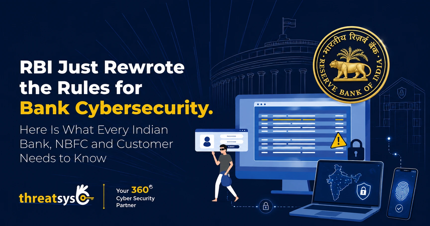 RBI cybersecurity rules for banks and NBFCs.